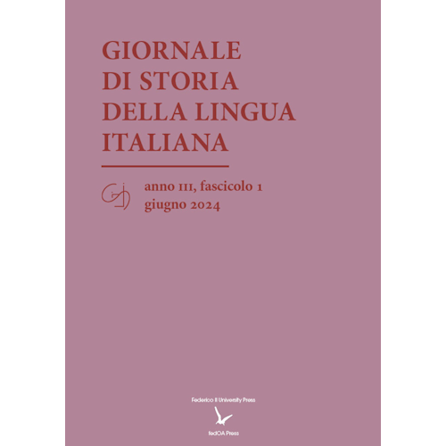 Giornale di Storia della Lingua Italiana (GiSLI)